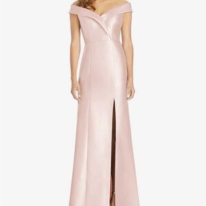 ALFRED SUNG Strapless Blush Trumpet 🎺 Gown Sz 18